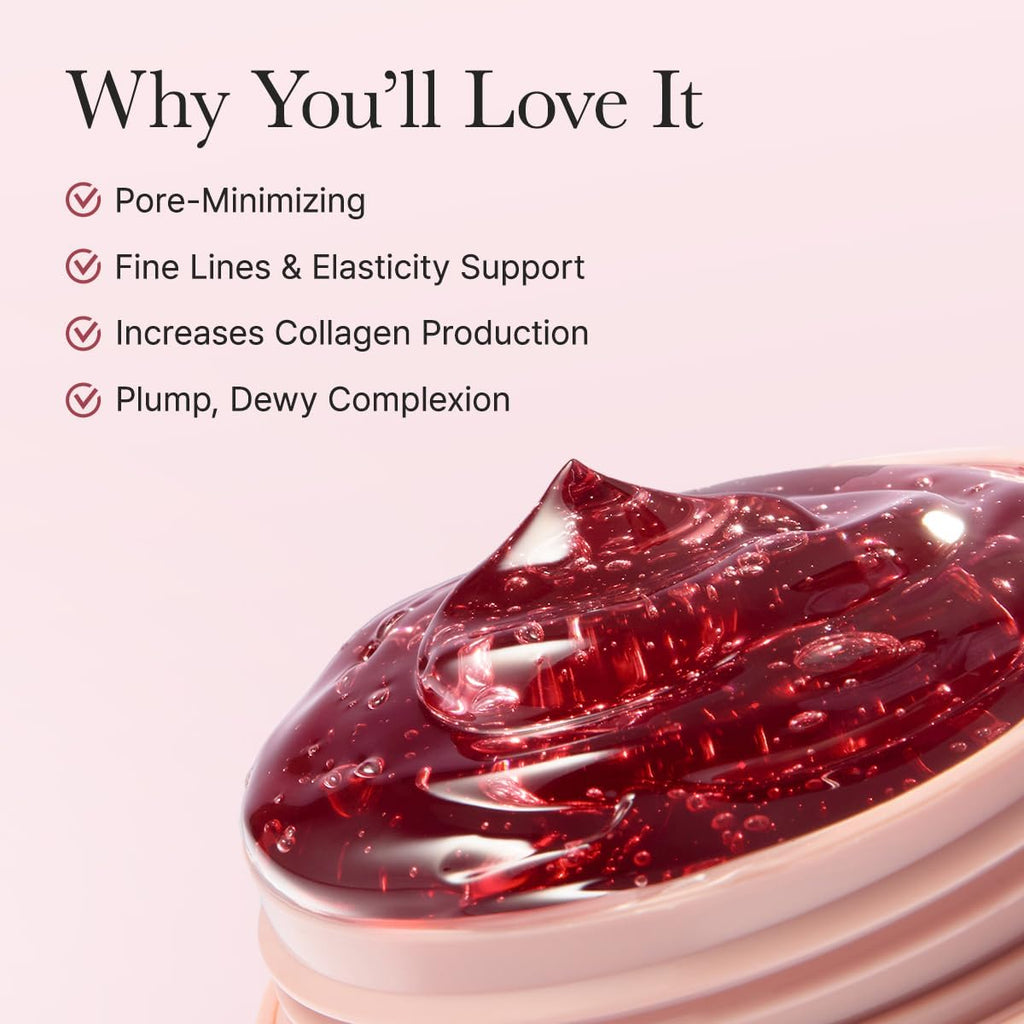 Arencia Overnight Red Smoothie Face Serum – Glowing & Soothing with Collagen, Niacinamide, Peptides & Vitamin E